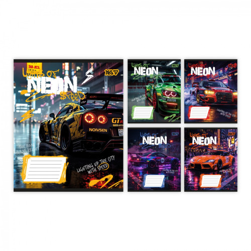 Зошит шкільний Yes Neon А5 24 аркушів лінія