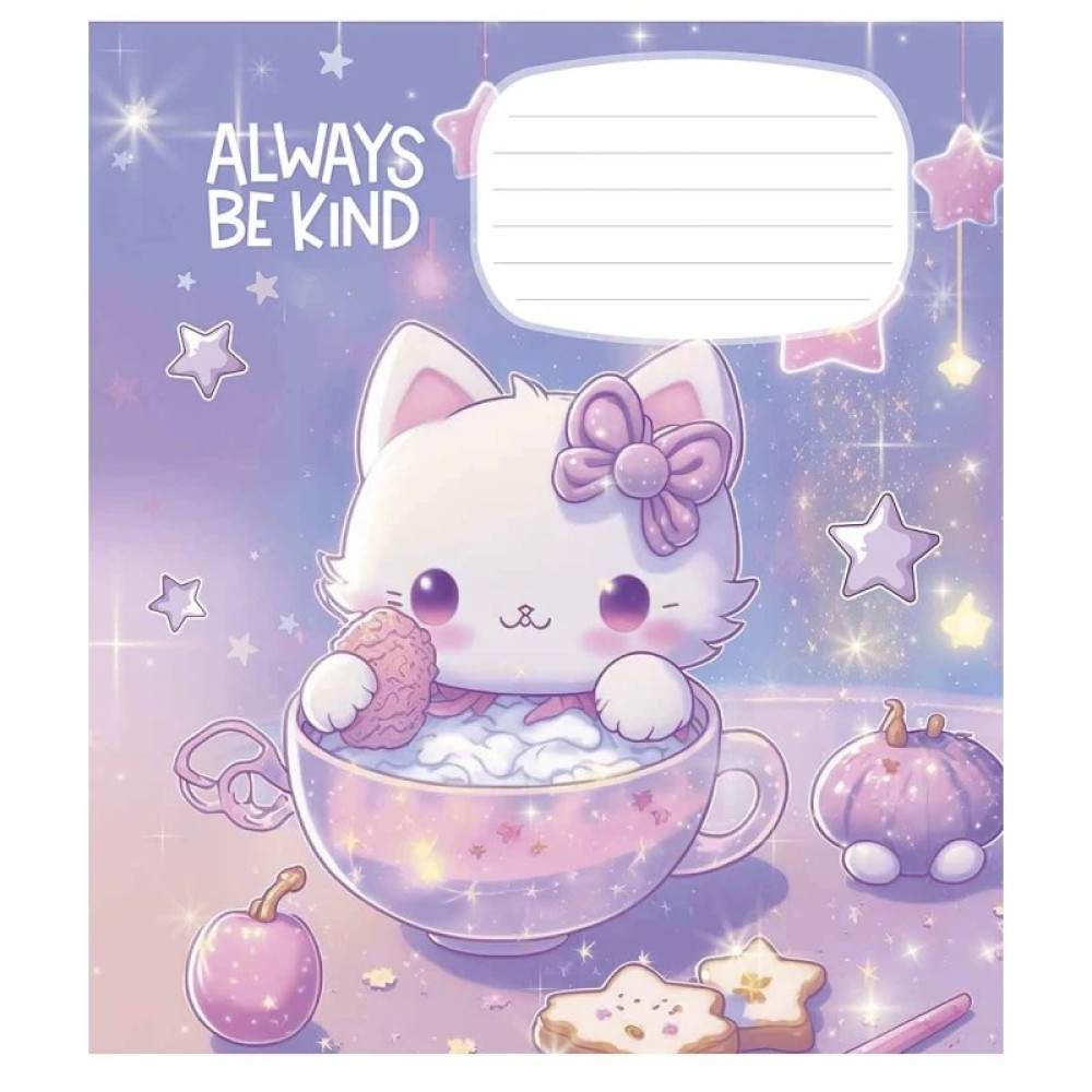 Зошит учнівський Be Kind 12 арк у лінію глiтер Школярик - 2