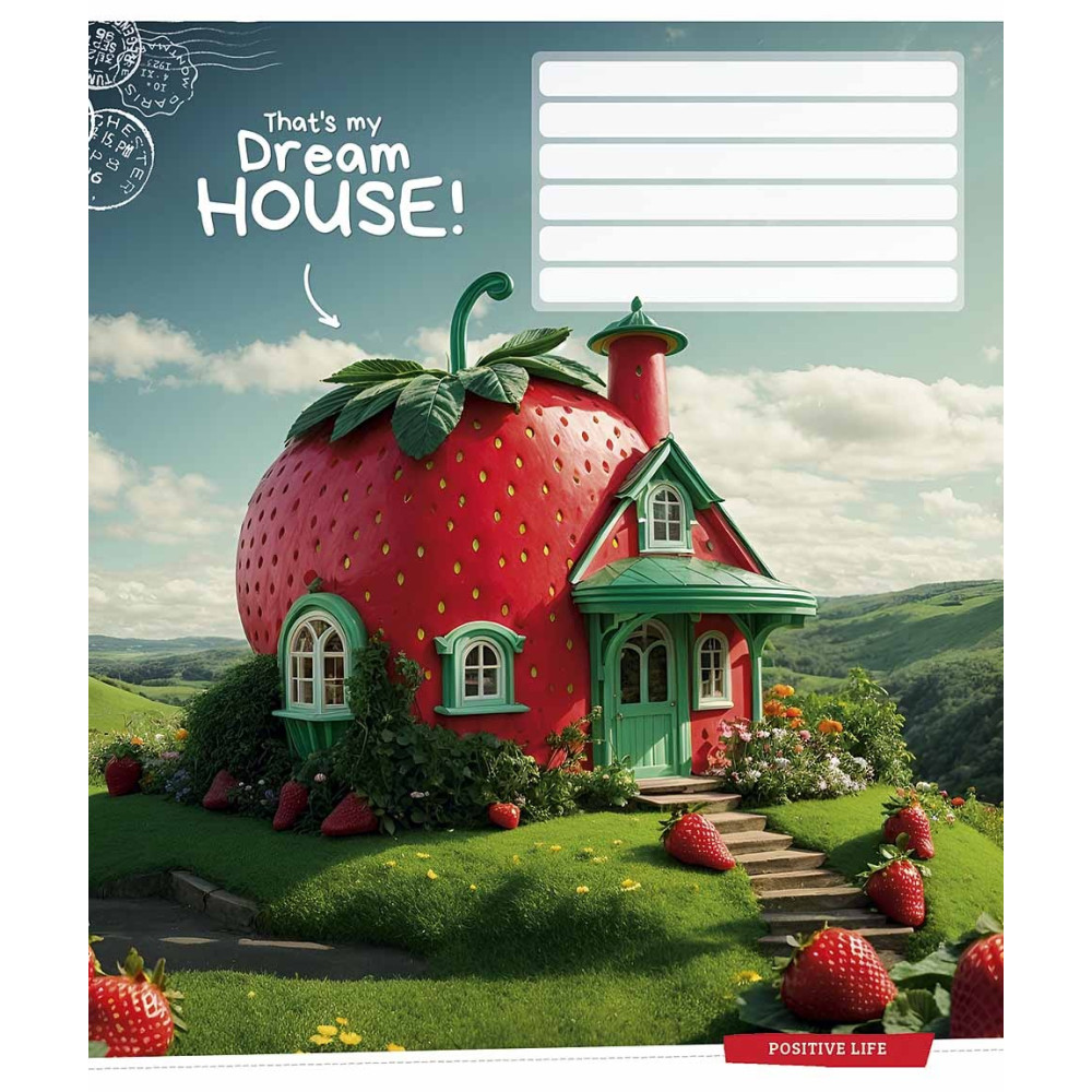 Зошит учнівський Dream House 12 арк у лінію ВД-лак Star - 4