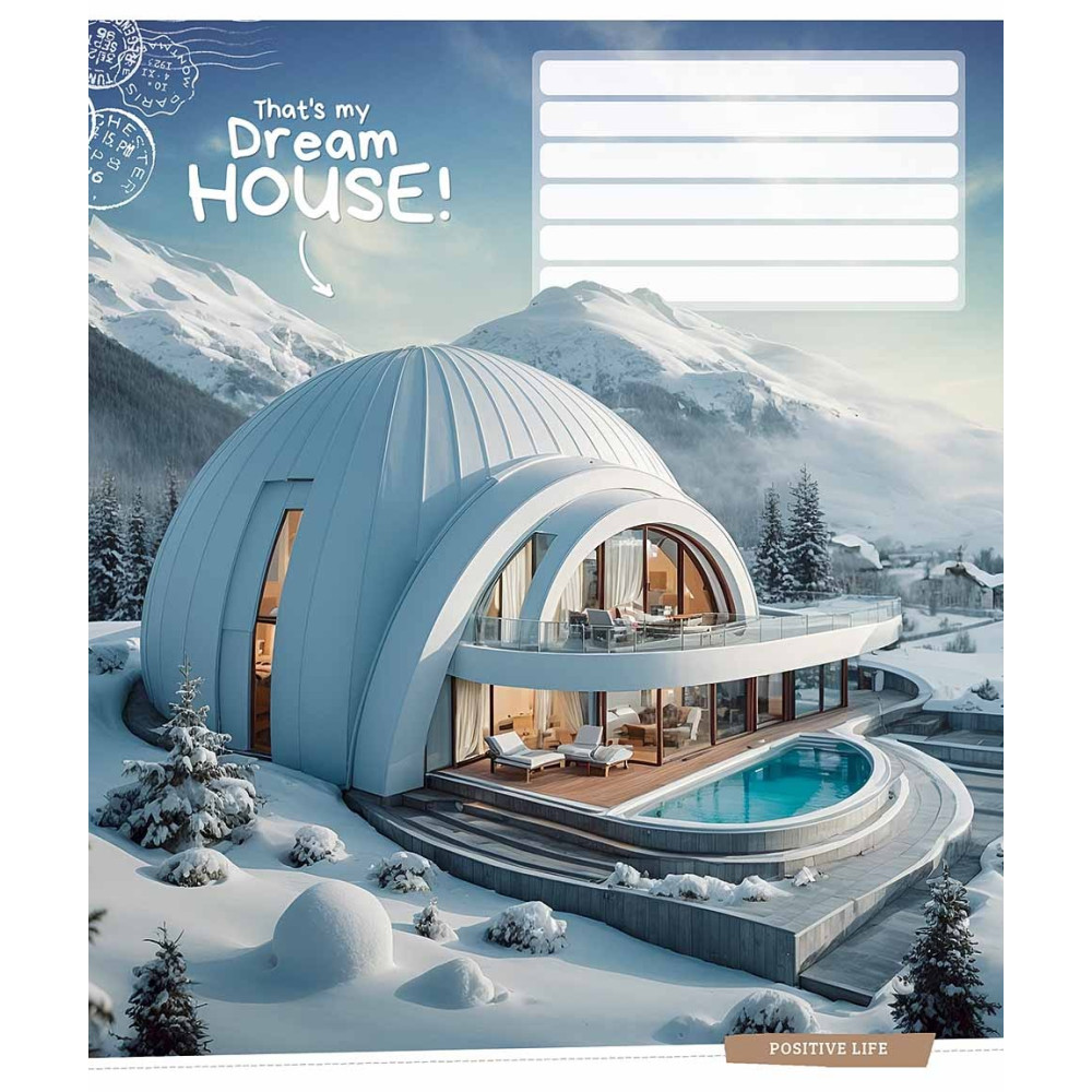 Зошит учнівський Dream House 12 арк у лінію ВД-лак Star - 2