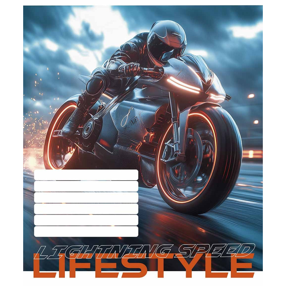 Зошит учнівський Lifestyle 24 арк у клітинку ВД-лак Школярик - 2