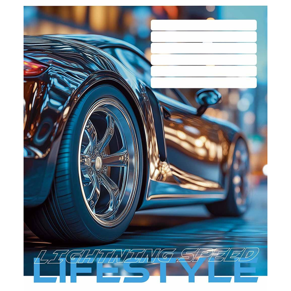 Зошит учнівський Lifestyle 24 арк у клітинку ВД-лак Школярик - 3
