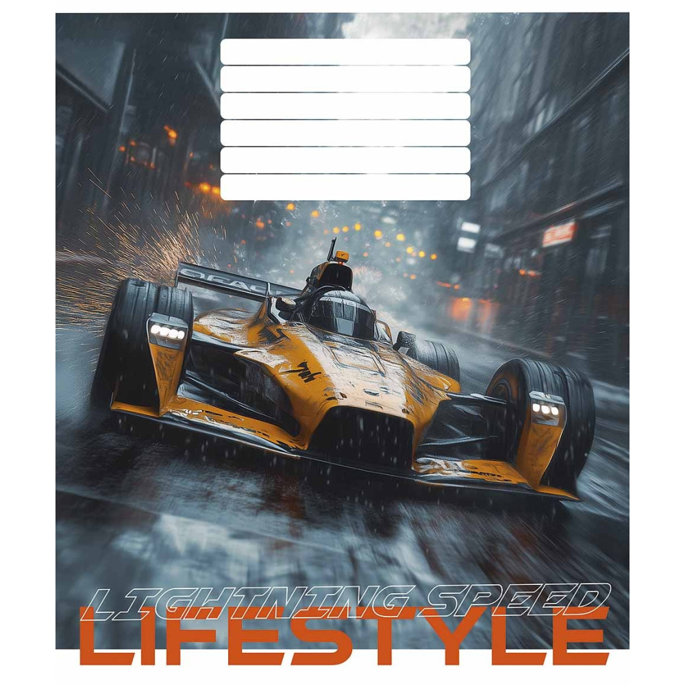 Зошит учнівський Lifestyle 24 арк у клітинку ВД-лак Школярик - 4