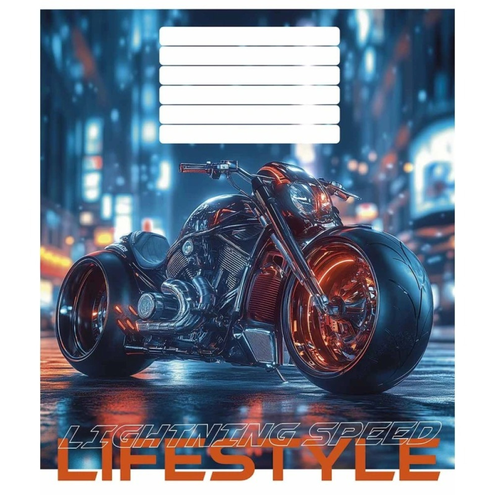 Зошит учнівський Lifestyle 24 арк у лінію ВД-лак Школяри - 0