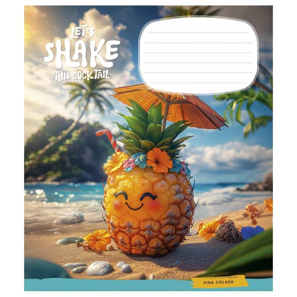 Зошит учнівський Shake 12 арк у клітинку  ВД-лак Школярик - 0