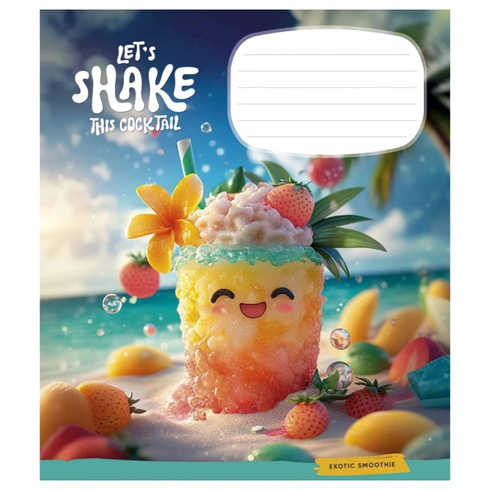 Зошит учнівський Shake 12 арк у клітинку  ВД-лак Школярик - 1