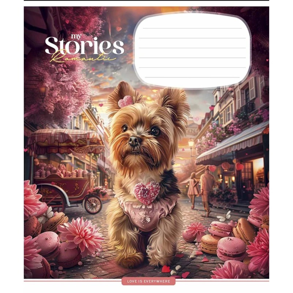 Зошит учнівський Stories 12 арк у клітинку глiтер Школярик - 3