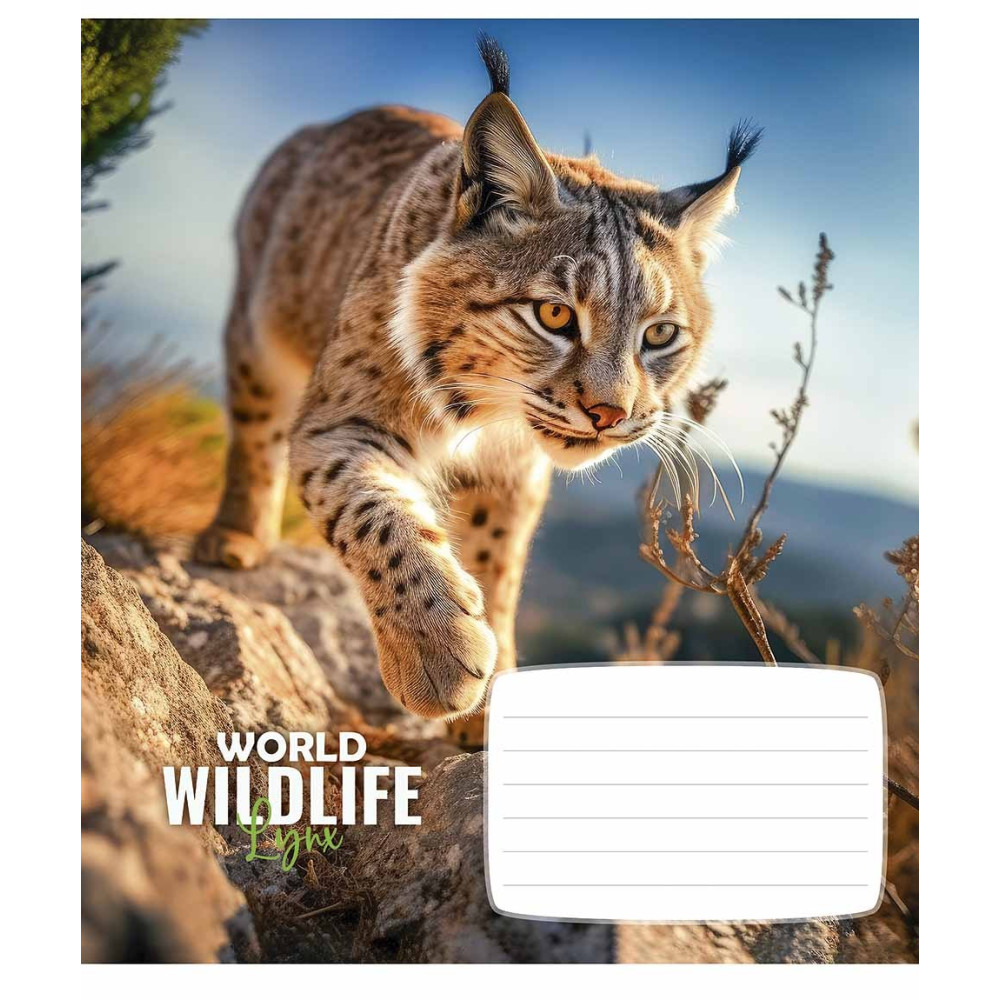 Зошит учнівський Wildlife 24 арк у клітинку ВД-лак Школярик - 3