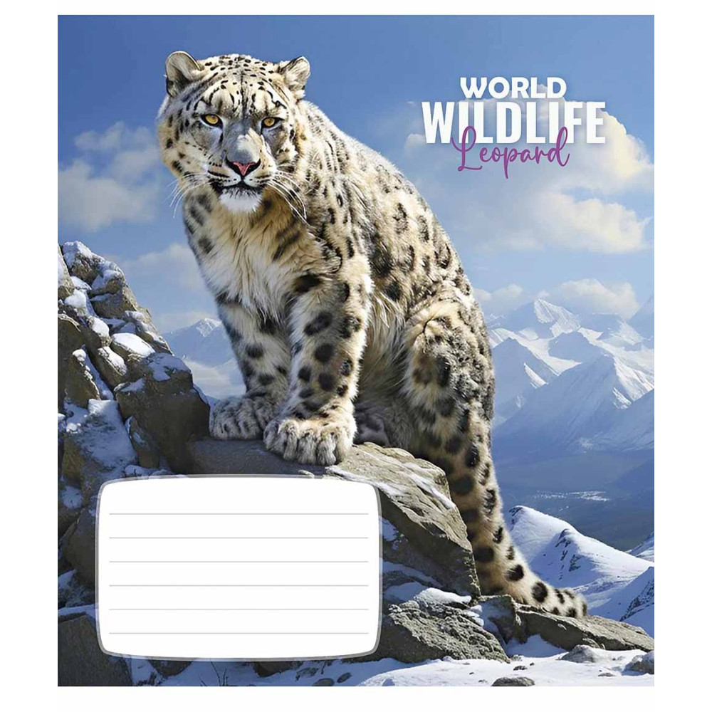 Зошит учнівський Wildlife 24 арк у клітинку ВД-лак Школярик - 1