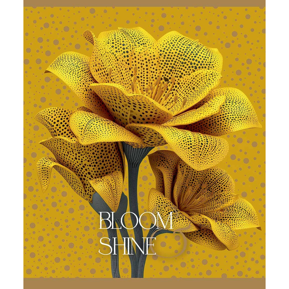 Зошит загальний Bloom&Shine 48 арк у лінію глiтер Школярик - 0