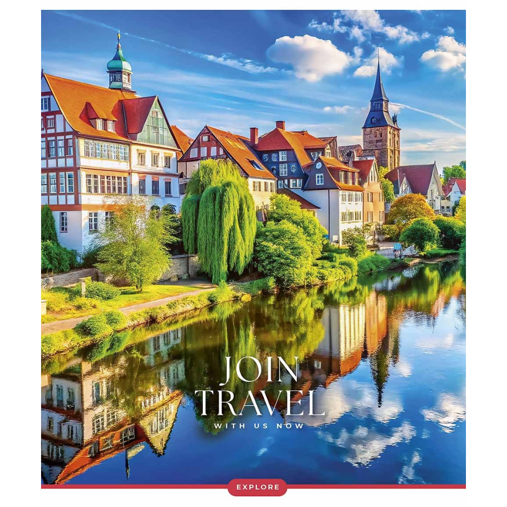 Зошит загальний Join Travel 96 арк у лінію УФ-лак Школярик - 3