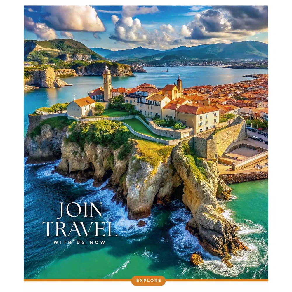 Зошит загальний Join Travel 96 арк у лінію УФ-лак Школярик - 4