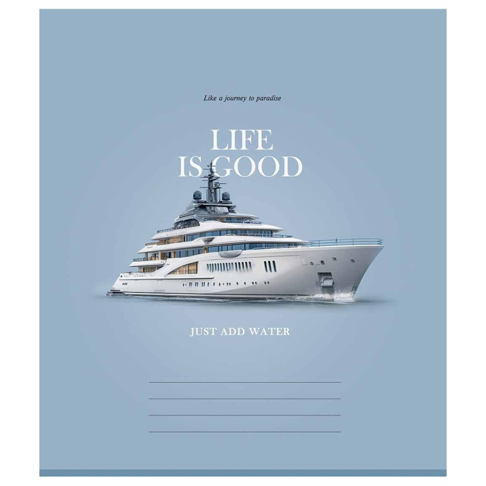 Зошит загальний Life is Good 60 арк клітинка ВД-лак Школярик - 3
