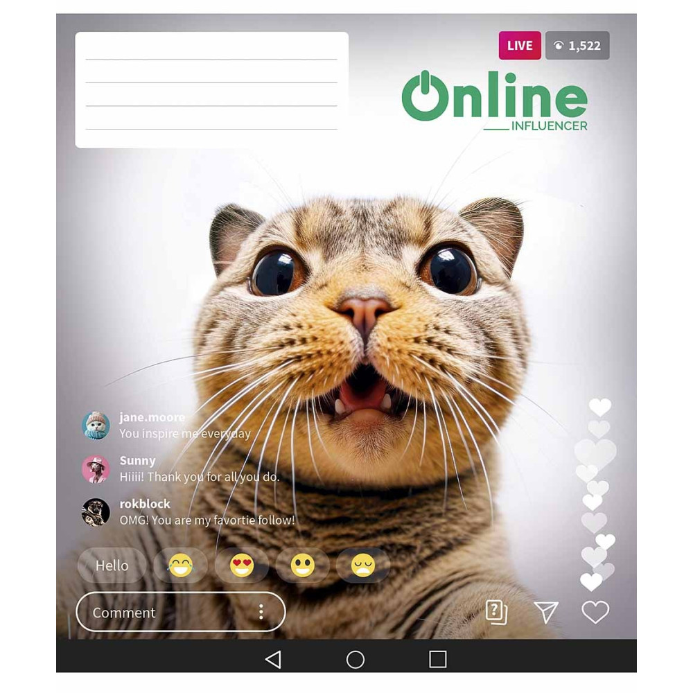 Зошит загальний Online 48 арк у лінію ВД-лак Школярик - 1