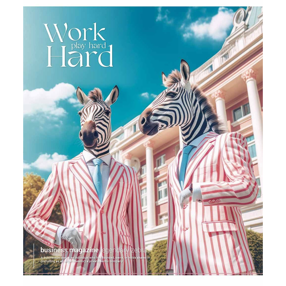 Зошит загальний Work Hard 36 арк у клітинку, ВД-лак, Star - 0